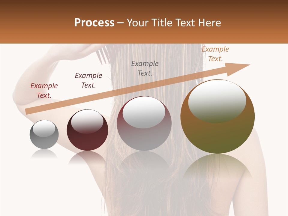 A Woman Holding A Comb Over Her Hair PowerPoint Template