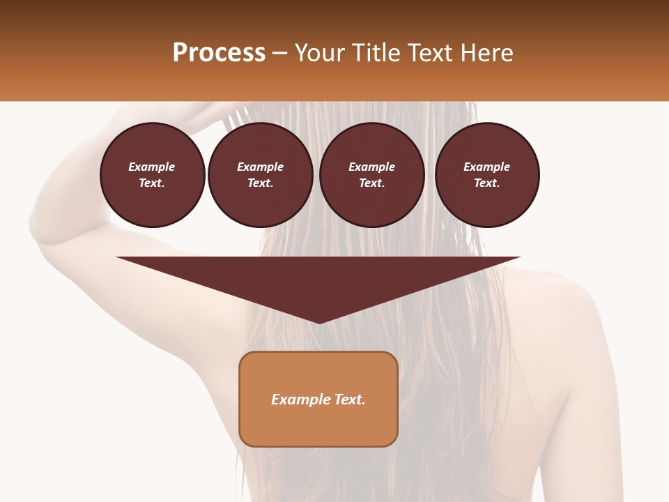 A Woman Holding A Comb Over Her Hair PowerPoint Template