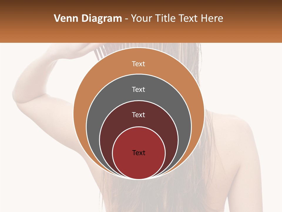 A Woman Holding A Comb Over Her Hair PowerPoint Template