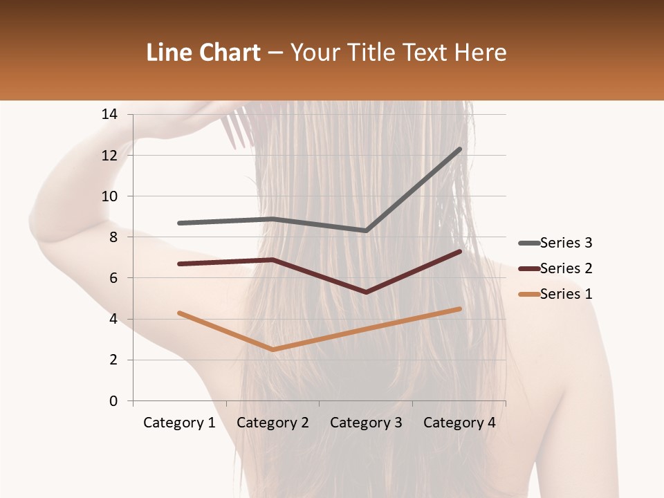 A Woman Holding A Comb Over Her Hair PowerPoint Template