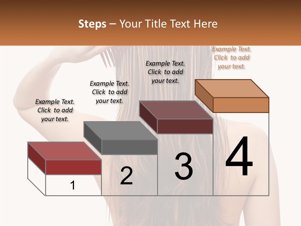 A Woman Holding A Comb Over Her Hair PowerPoint Template
