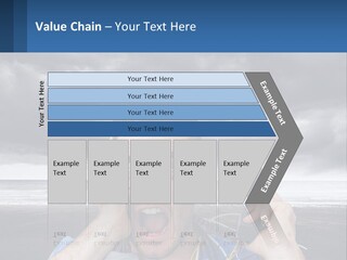 A Man Holding A Cell Phone Up To His Face PowerPoint Template