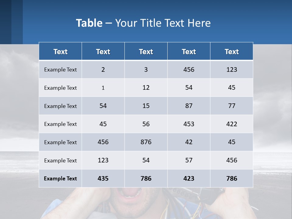 A Man Holding A Cell Phone Up To His Face PowerPoint Template