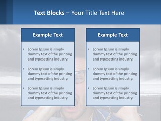 A Man Holding A Cell Phone Up To His Face PowerPoint Template