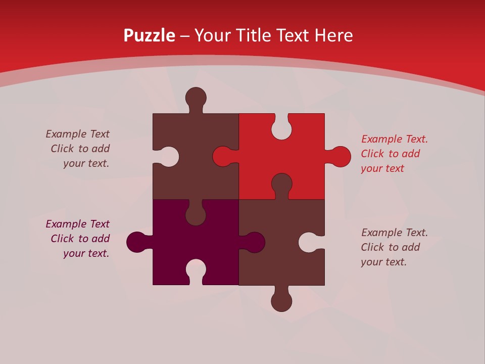 A Red Abstract Background With The Words Name Of Presentation PowerPoint Template