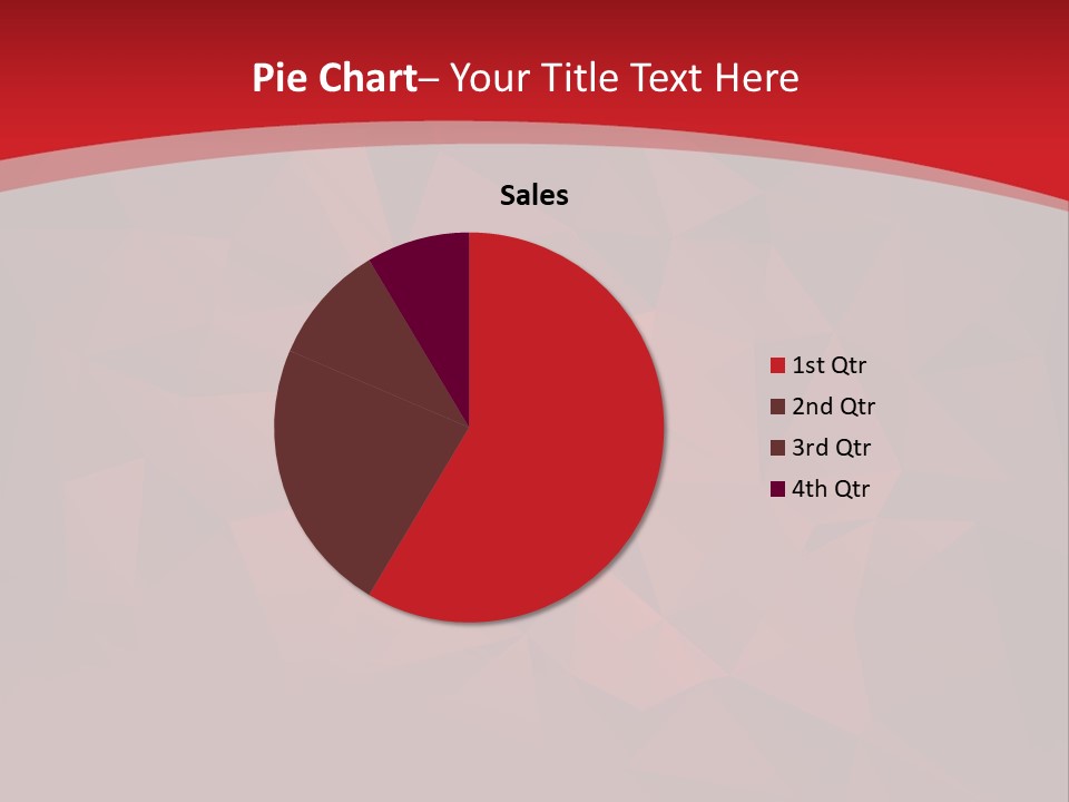 A Red Abstract Background With The Words Name Of Presentation PowerPoint Template