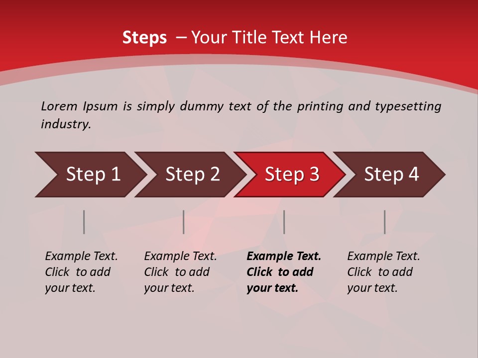 A Red Abstract Background With The Words Name Of Presentation PowerPoint Template