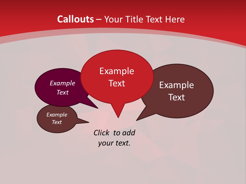 A Red Abstract Background With The Words Name Of Presentation PowerPoint Template