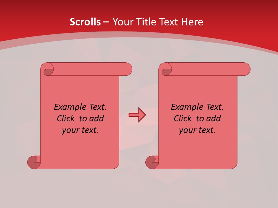 A Red Abstract Background With The Words Name Of Presentation PowerPoint Template