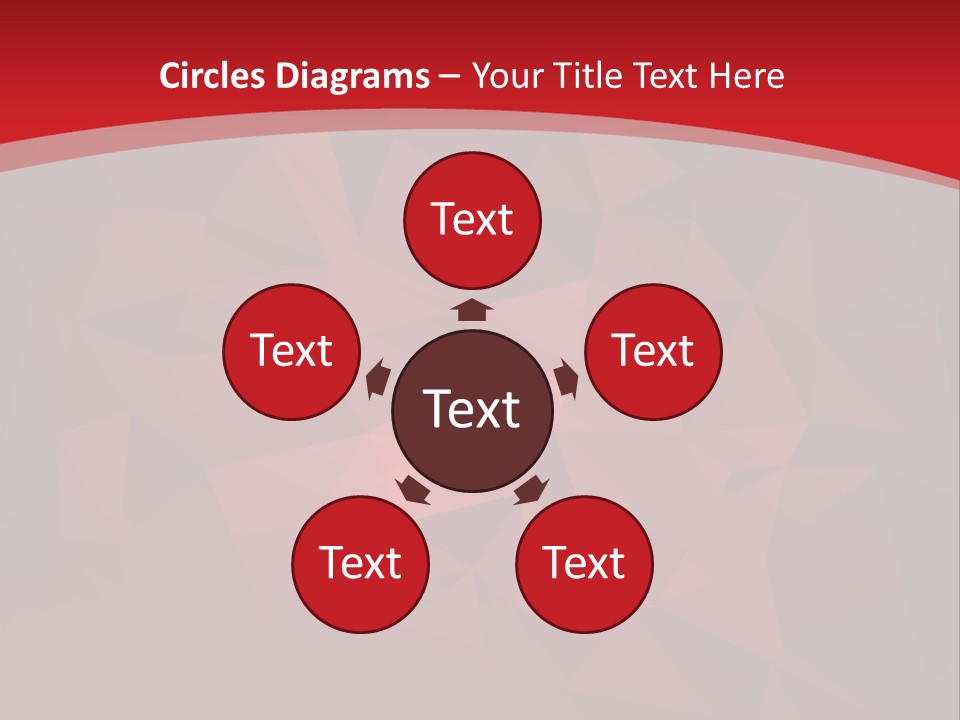 A Red Abstract Background With The Words Name Of Presentation PowerPoint Template