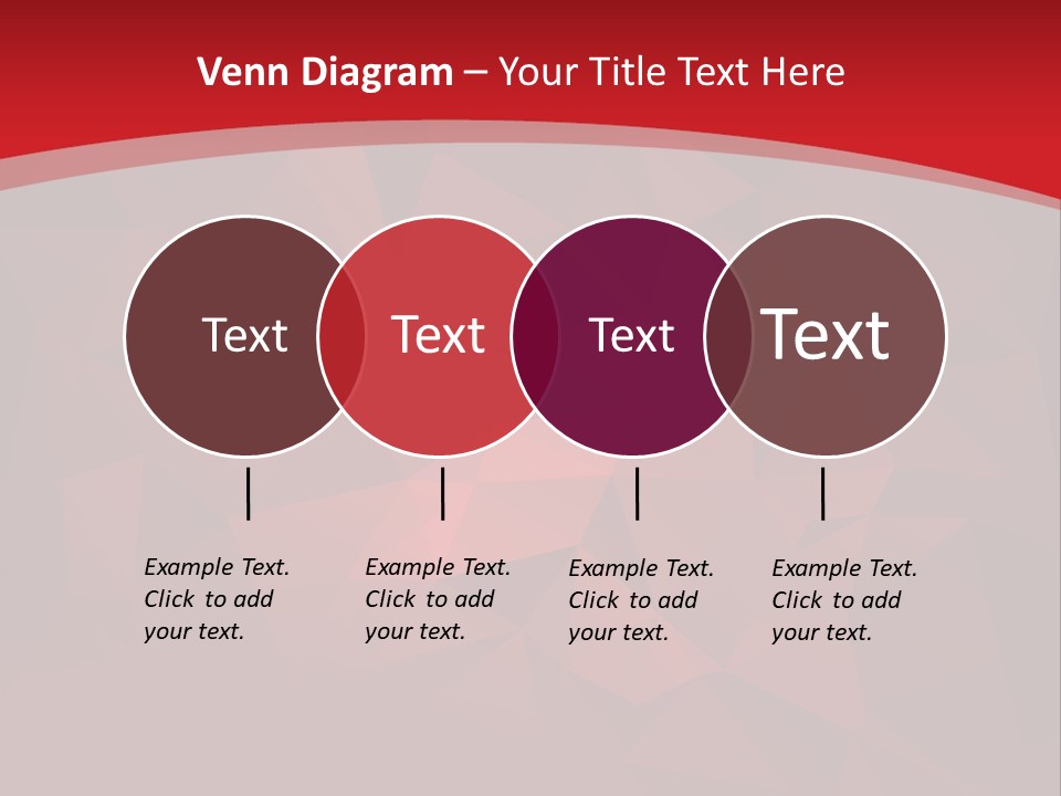 A Red Abstract Background With The Words Name Of Presentation PowerPoint Template