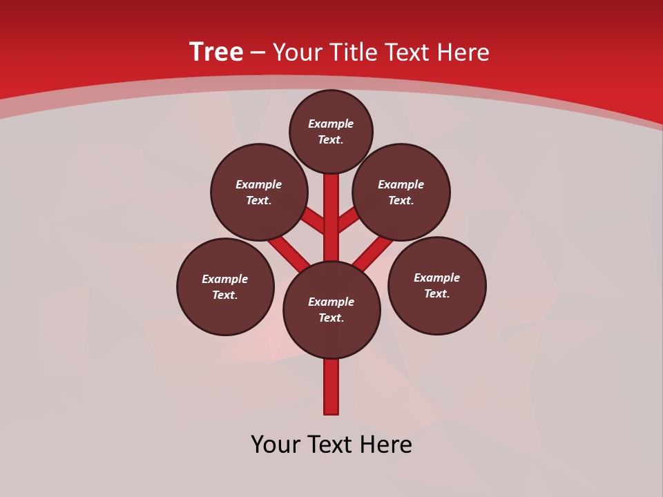 A Red Abstract Background With The Words Name Of Presentation PowerPoint Template