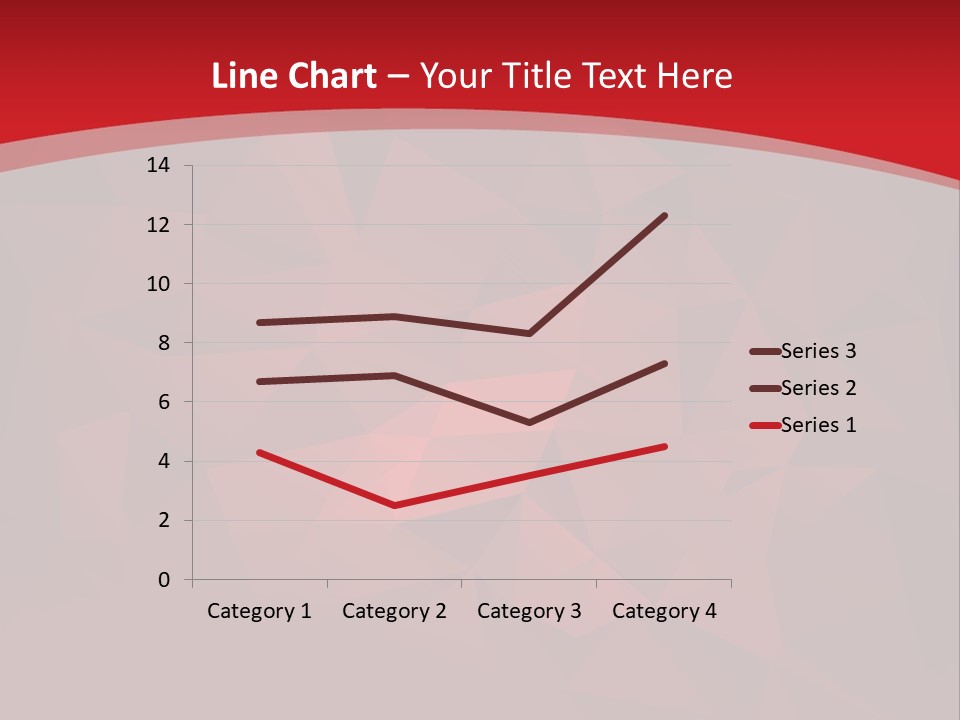 A Red Abstract Background With The Words Name Of Presentation PowerPoint Template