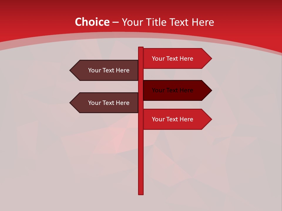 A Red Abstract Background With The Words Name Of Presentation PowerPoint Template