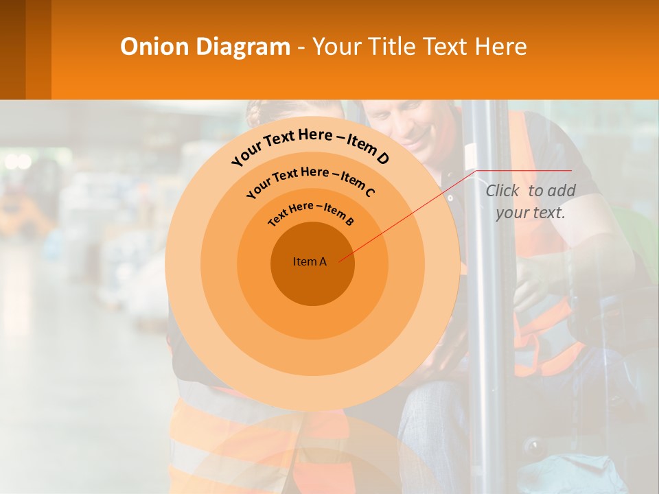 A Man And A Woman In Safety Vests Looking At A Tablet PowerPoint Template