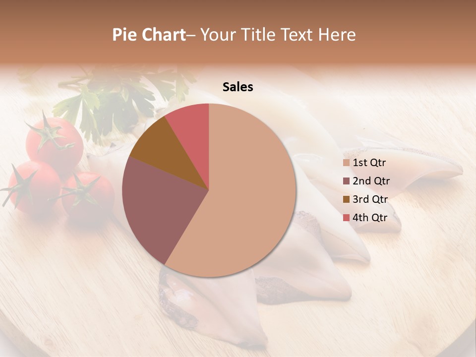 A Wooden Cutting Board Topped With Meat And Vegetables PowerPoint Template