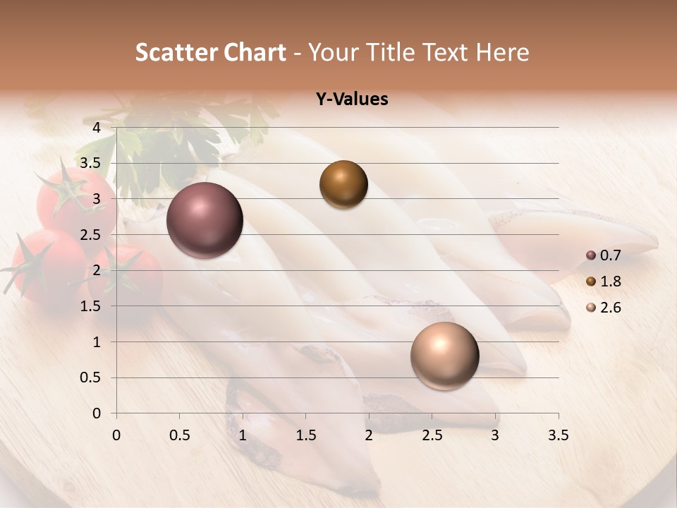 A Wooden Cutting Board Topped With Meat And Vegetables PowerPoint Template
