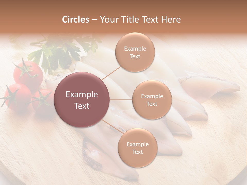 A Wooden Cutting Board Topped With Meat And Vegetables PowerPoint Template