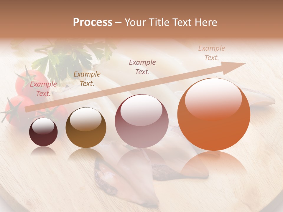 A Wooden Cutting Board Topped With Meat And Vegetables PowerPoint Template