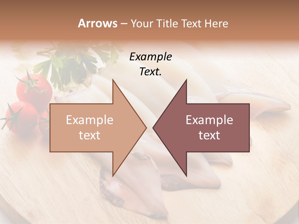 A Wooden Cutting Board Topped With Meat And Vegetables PowerPoint Template