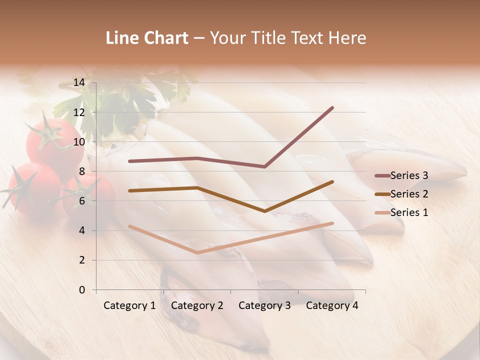 A Wooden Cutting Board Topped With Meat And Vegetables PowerPoint Template