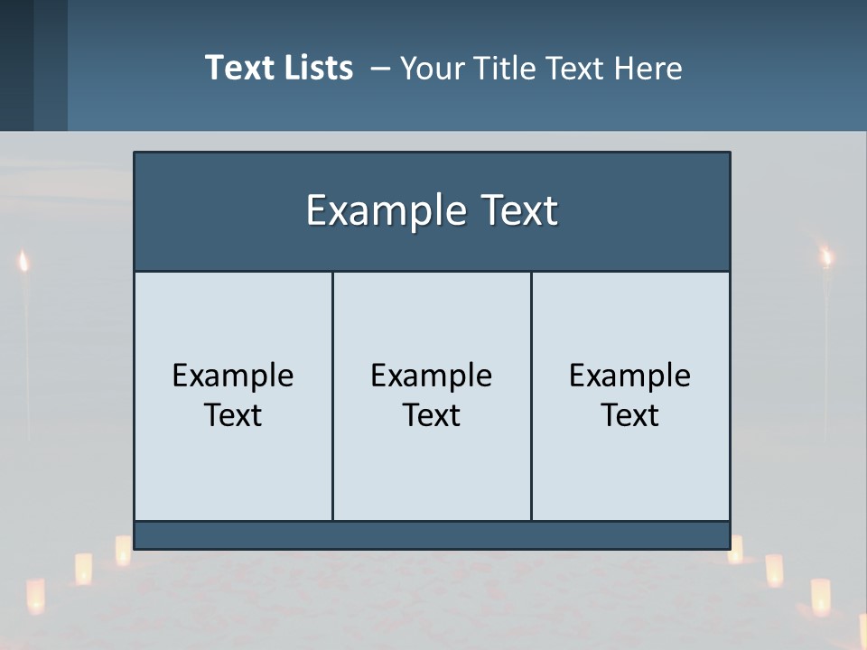 A Man And Woman Sitting At A Table On The Beach PowerPoint Template