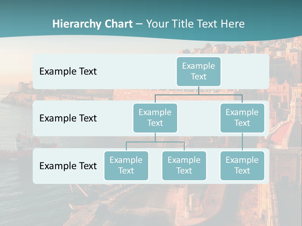 A Large Body Of Water Next To A City PowerPoint Template