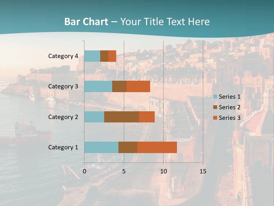 A Large Body Of Water Next To A City PowerPoint Template