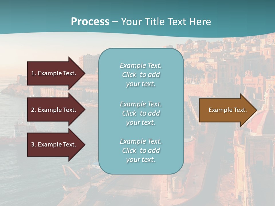 A Large Body Of Water Next To A City PowerPoint Template