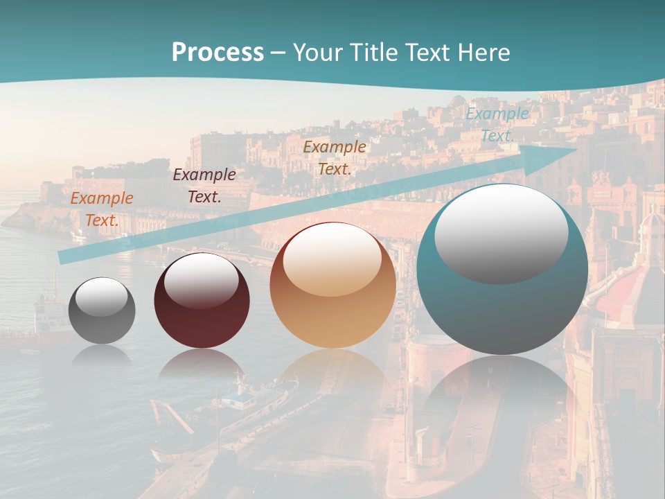 A Large Body Of Water Next To A City PowerPoint Template
