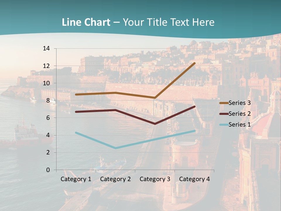 A Large Body Of Water Next To A City PowerPoint Template