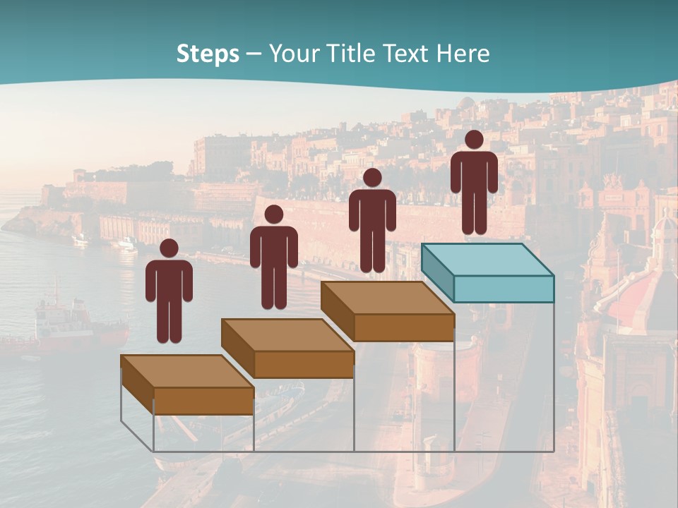 A Large Body Of Water Next To A City PowerPoint Template