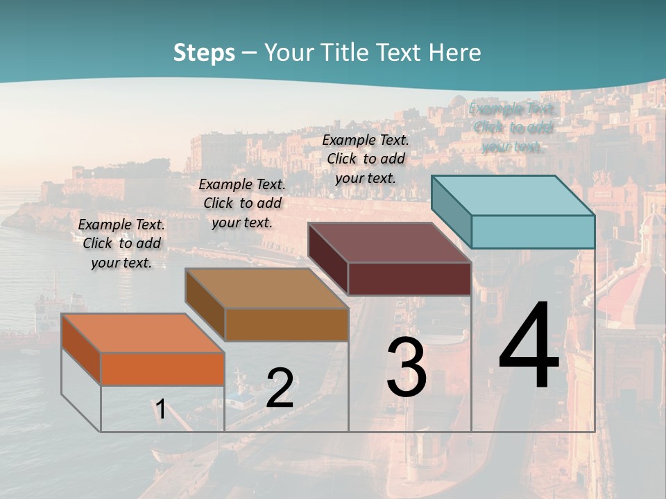 A Large Body Of Water Next To A City PowerPoint Template