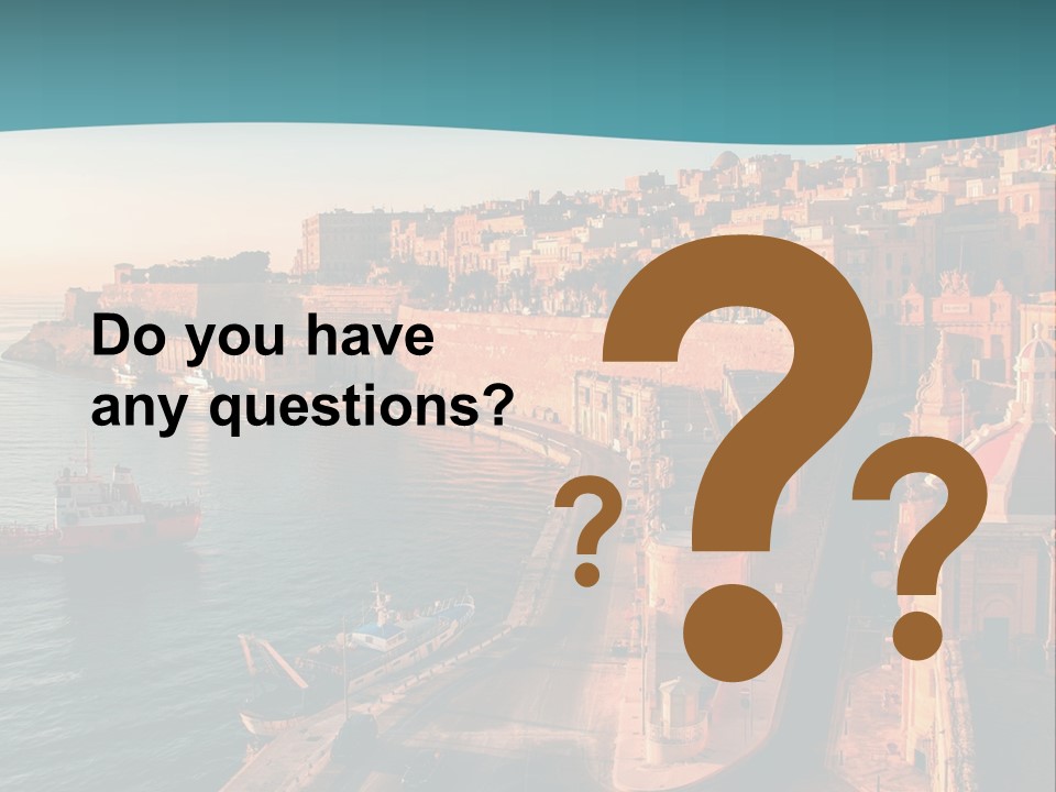 A Large Body Of Water Next To A City PowerPoint Template