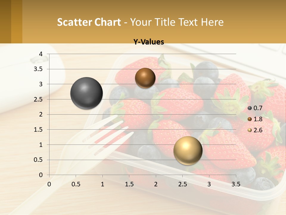 A Plastic Container Filled With Strawberries And Blueberries PowerPoint Template