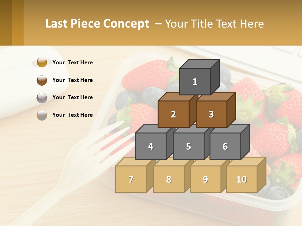 A Plastic Container Filled With Strawberries And Blueberries PowerPoint Template