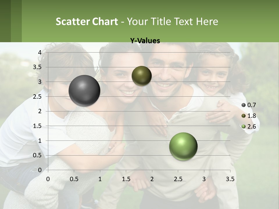 A Family Is Posing For A Picture In The Park PowerPoint Template