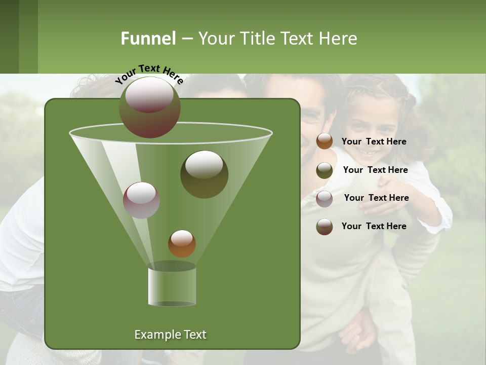 A Family Is Posing For A Picture In The Park PowerPoint Template