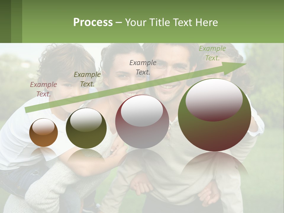 A Family Is Posing For A Picture In The Park PowerPoint Template