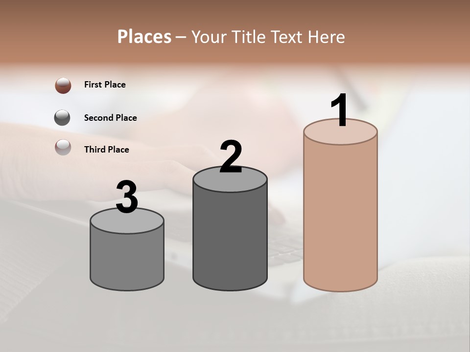 A Person Using A Laptop With A Credit Card In Their Hand PowerPoint Template