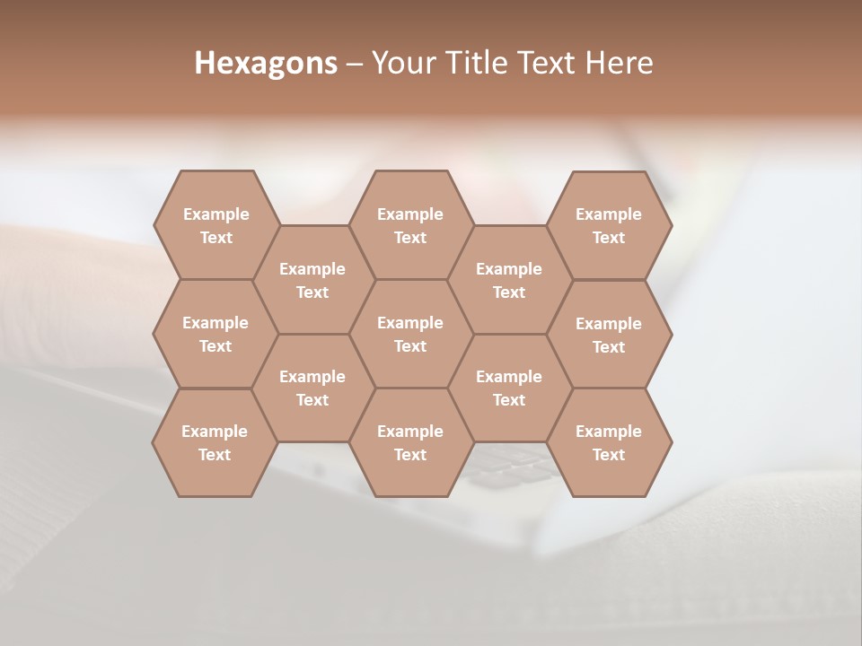 A Person Using A Laptop With A Credit Card In Their Hand PowerPoint Template