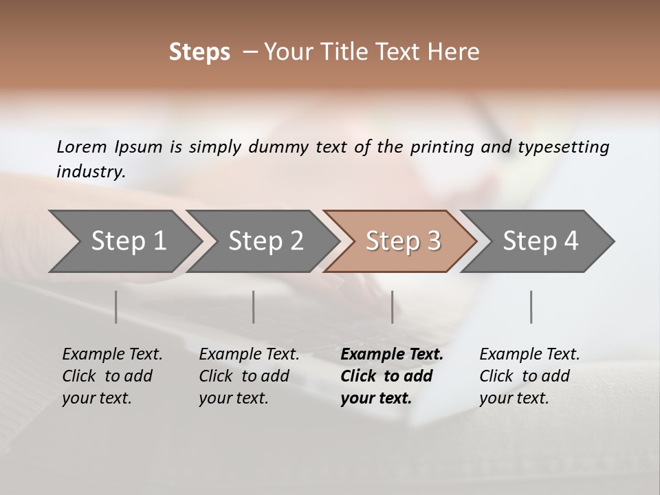 A Person Using A Laptop With A Credit Card In Their Hand PowerPoint Template
