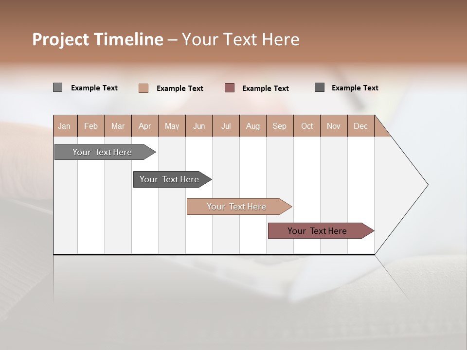 A Person Using A Laptop With A Credit Card In Their Hand PowerPoint Template