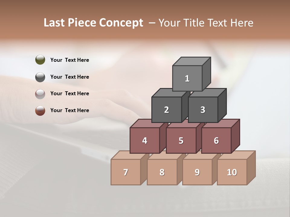 A Person Using A Laptop With A Credit Card In Their Hand PowerPoint Template