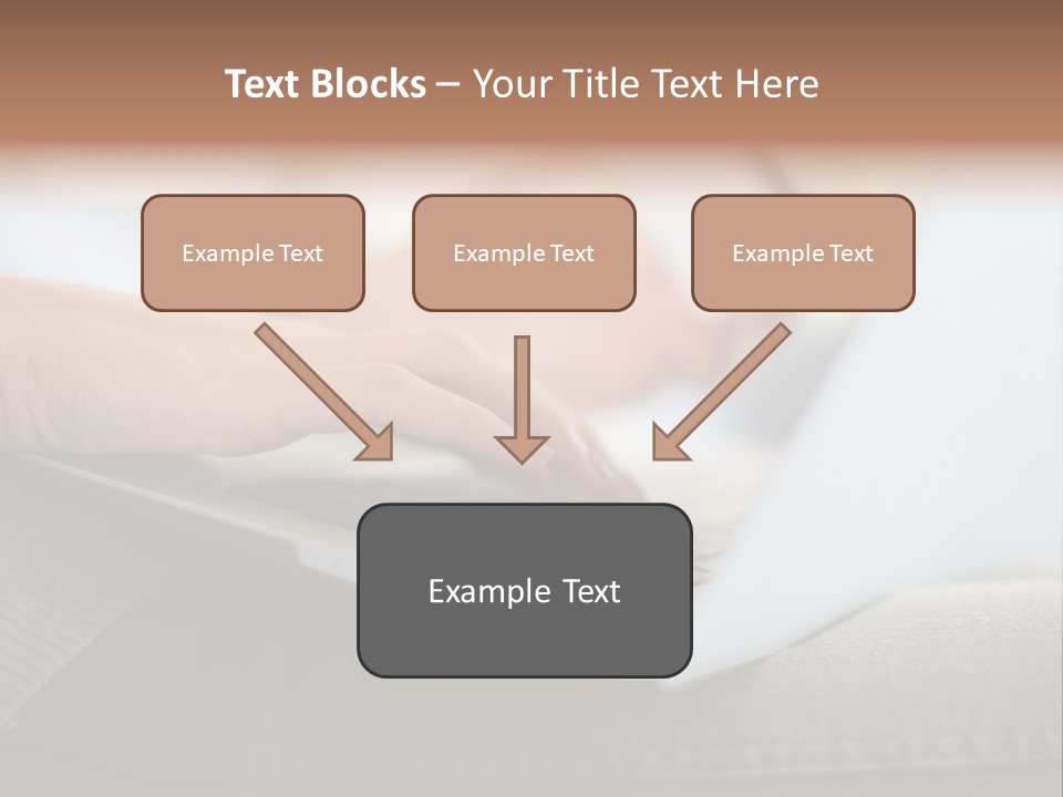A Person Using A Laptop With A Credit Card In Their Hand PowerPoint Template