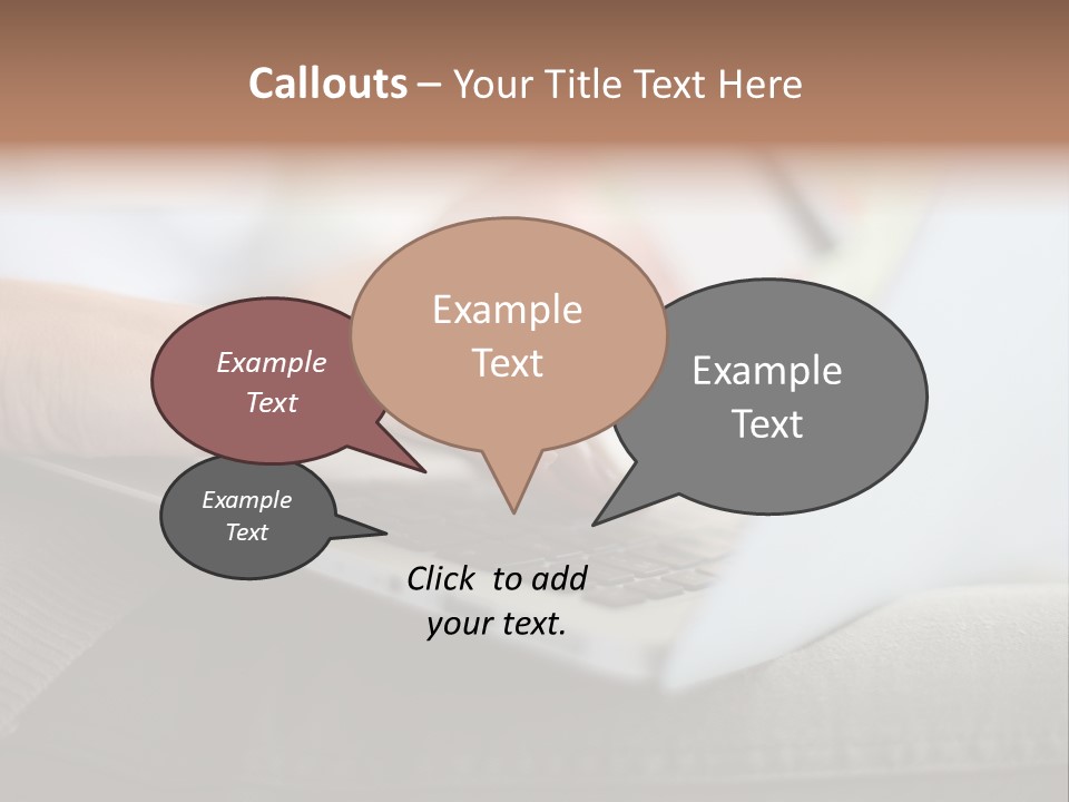 A Person Using A Laptop With A Credit Card In Their Hand PowerPoint Template