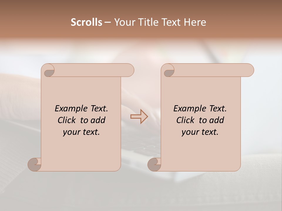 A Person Using A Laptop With A Credit Card In Their Hand PowerPoint Template
