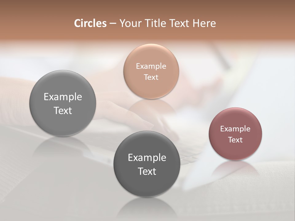 A Person Using A Laptop With A Credit Card In Their Hand PowerPoint Template