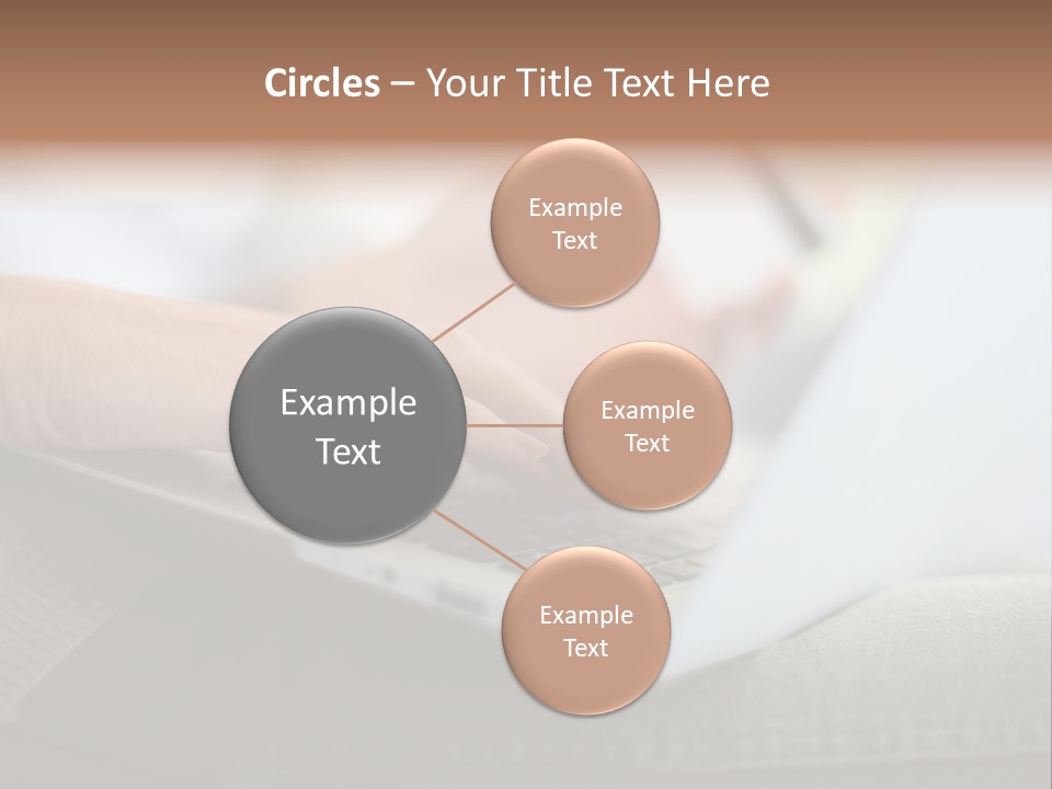 A Person Using A Laptop With A Credit Card In Their Hand PowerPoint Template