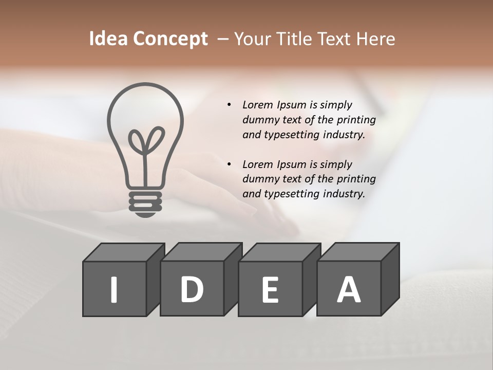 A Person Using A Laptop With A Credit Card In Their Hand PowerPoint Template